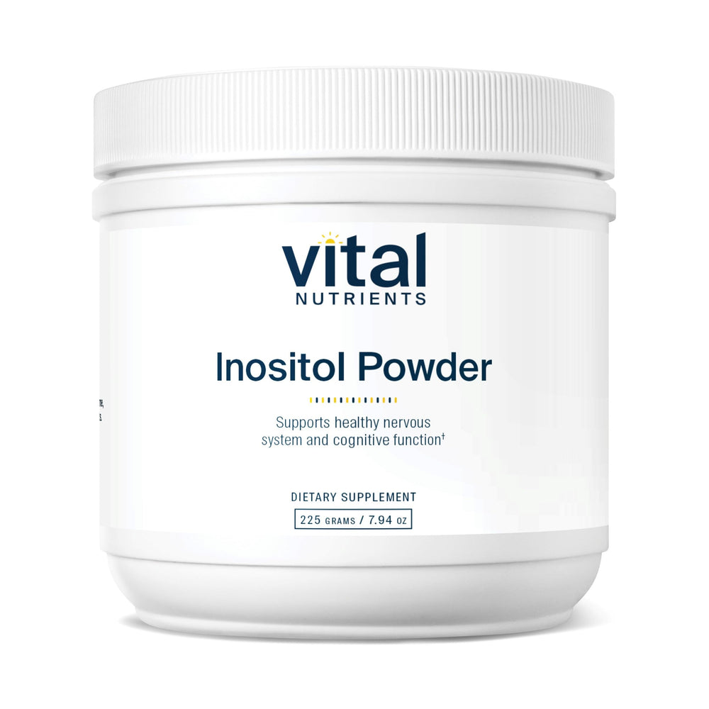 Front view of Vital Nutrients Inositol Powder bottle