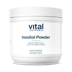 Front view of Vital Nutrients Inositol Powder bottle