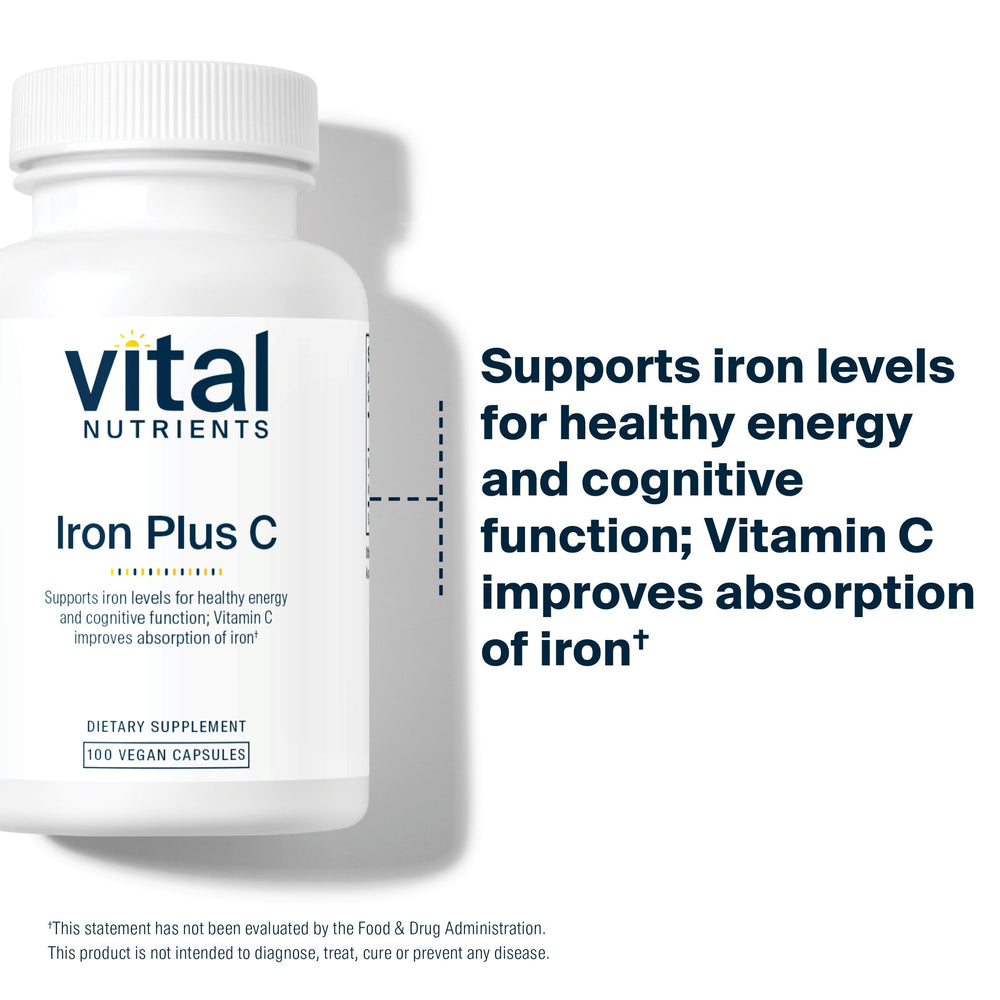 NSF-certified third-party testing image for Vital Nutrients Iron Plus C