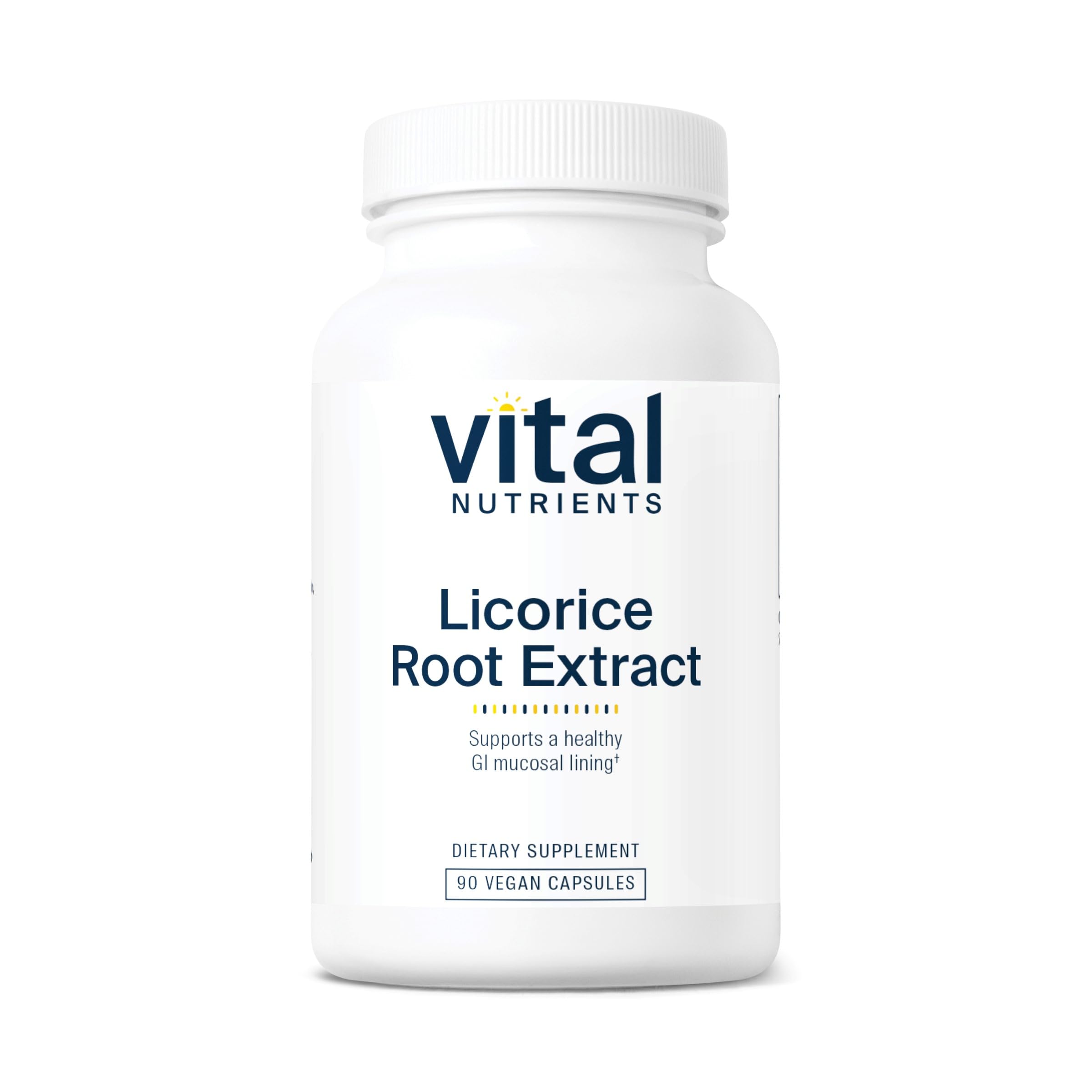 Bottle label for Vital Nutrients Licorice Root Extract