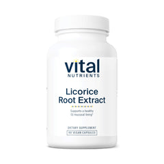 Bottle label for Vital Nutrients Licorice Root Extract