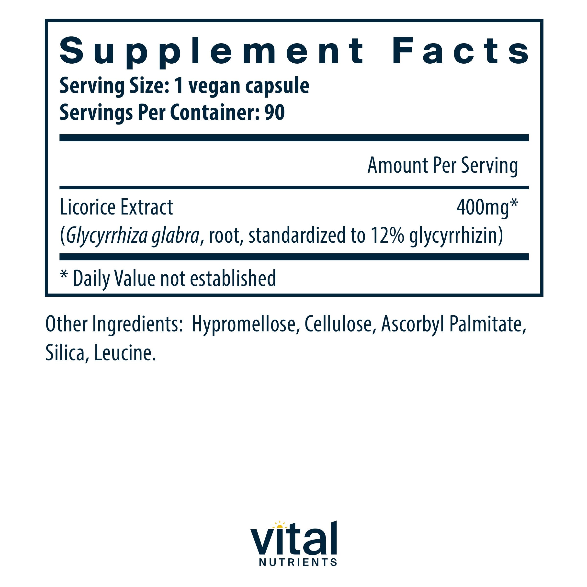 Licorice root extract capsules on white background