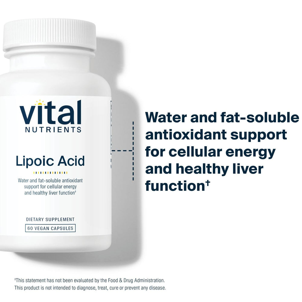 Non-GMO alpha-lipoic acid supplement by Vital Nutrients