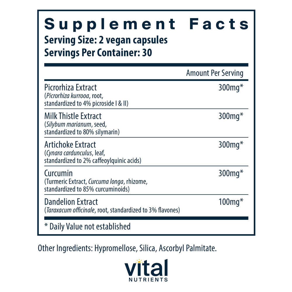 Bottle image of Vital Nutrients Liver Support II 60 capsules