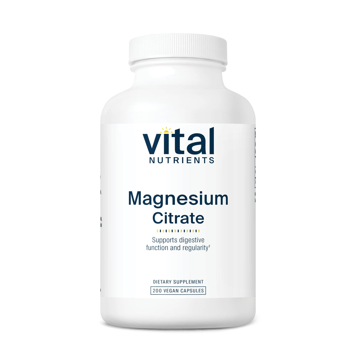 Bottle of Vital Nutrients Magnesium Citrate 150mg with 200 capsules