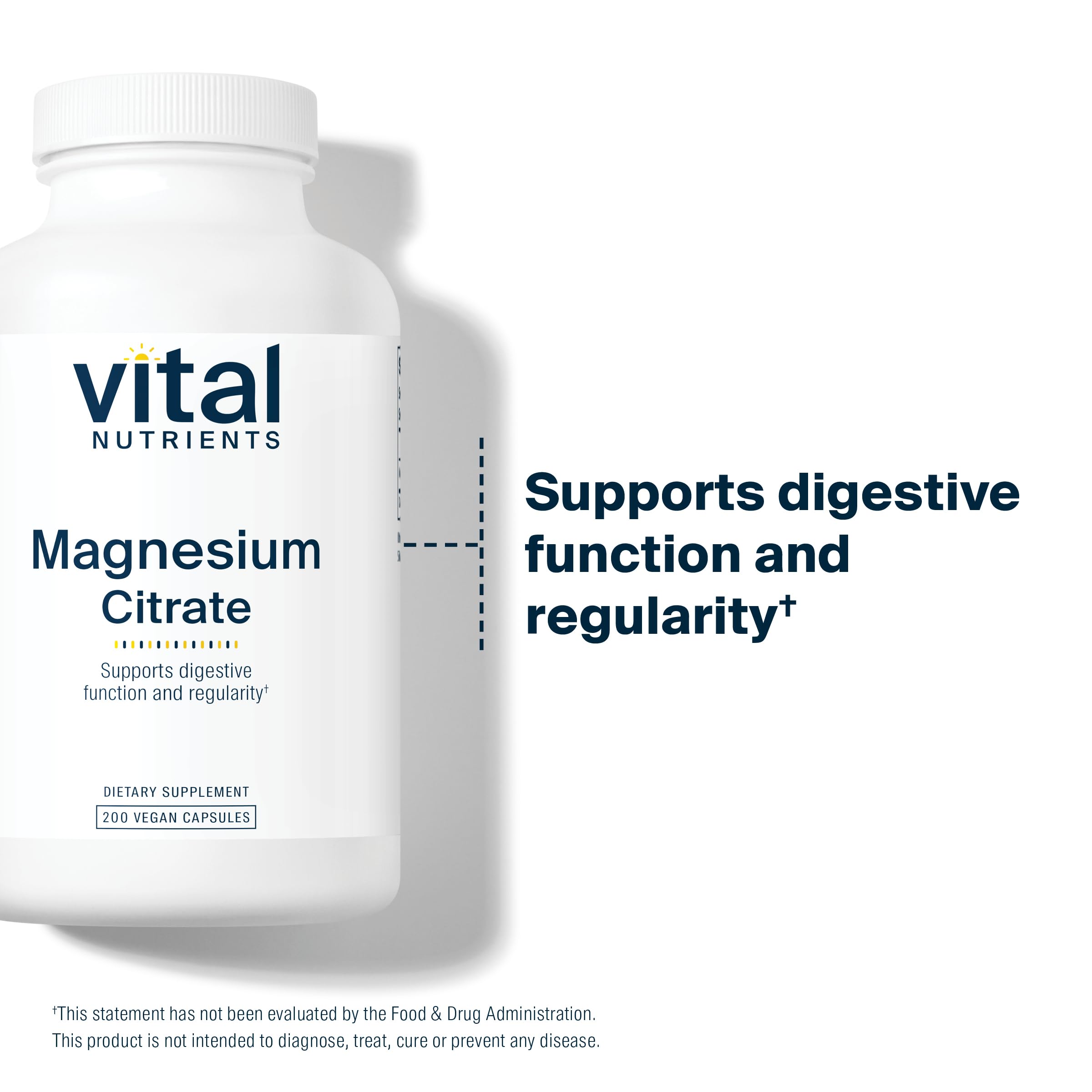 Nutrition label for Vital Nutrients Magnesium Citrate 150mg