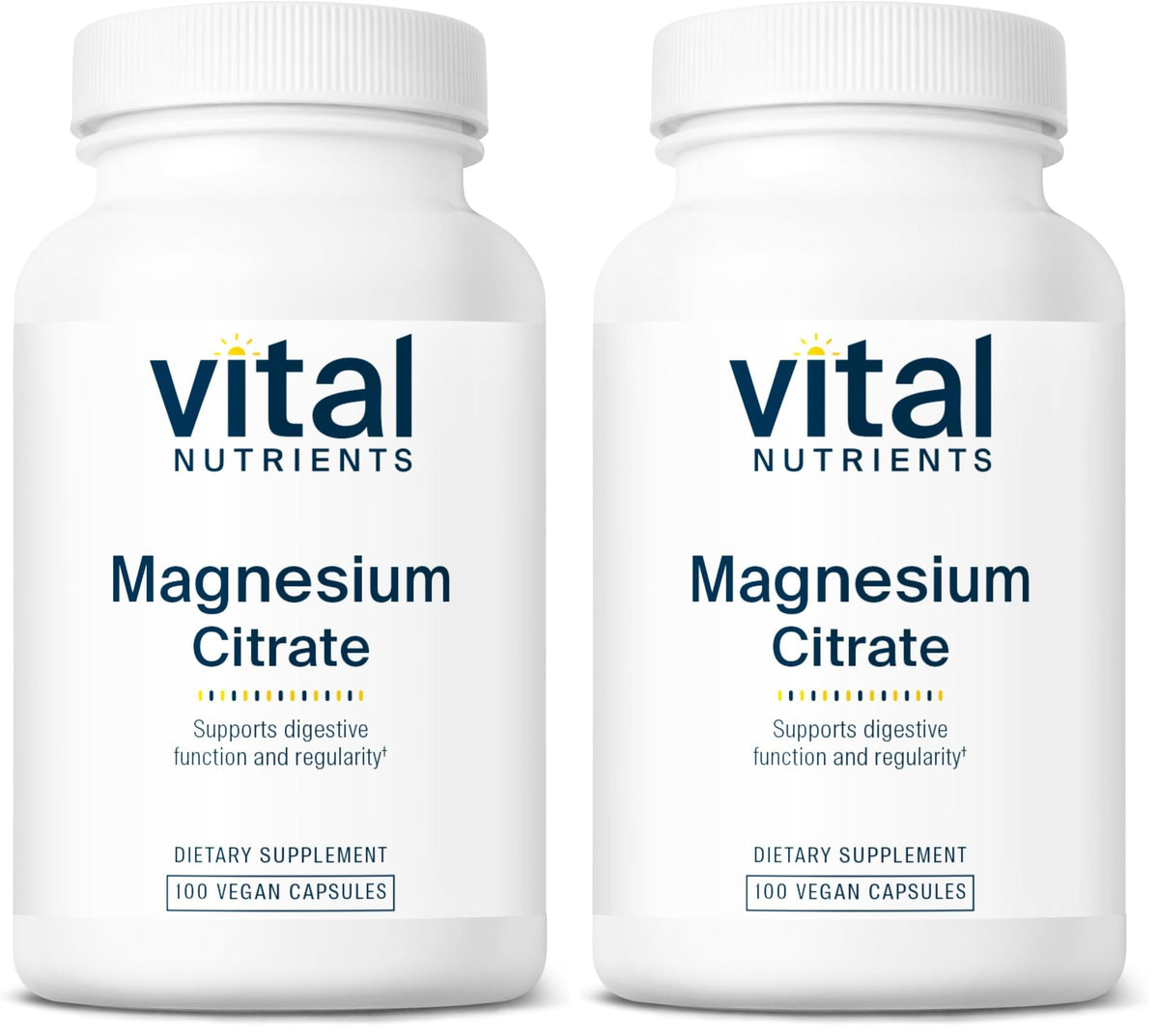 Vital Nutrients Magnesium Citrate 150mg capsules, pack size 2