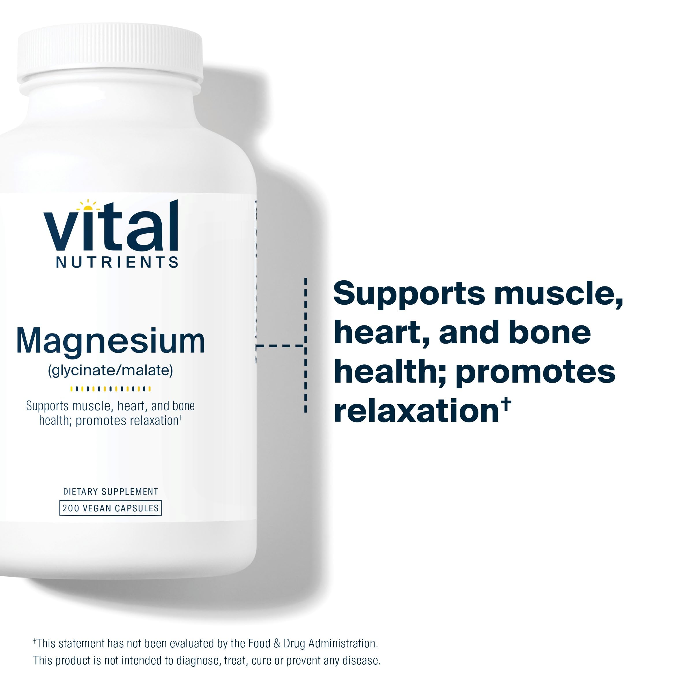 Gluten-free, dairy-free, soy-free vegan magnesium supplement label