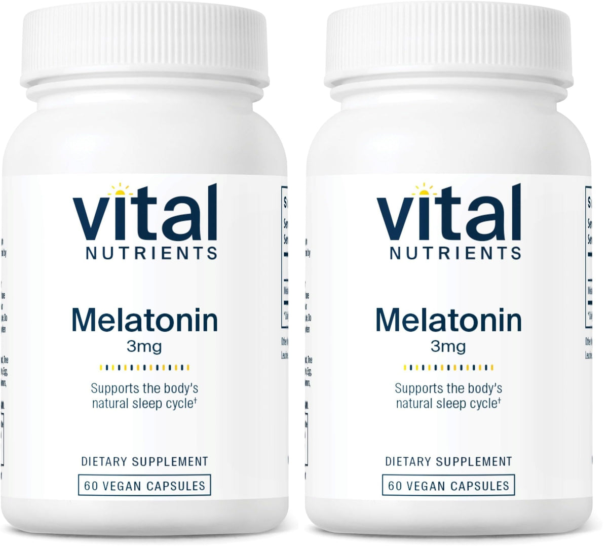 Vital Nutrients Melatonin 3mg bottle front