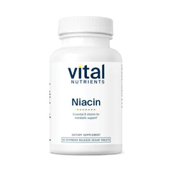 Vital Nutrients Niacin 500mg time-release bottle