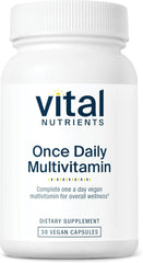 Vital Nutrients Once Daily Multivitamin vegan capsules for women and men
