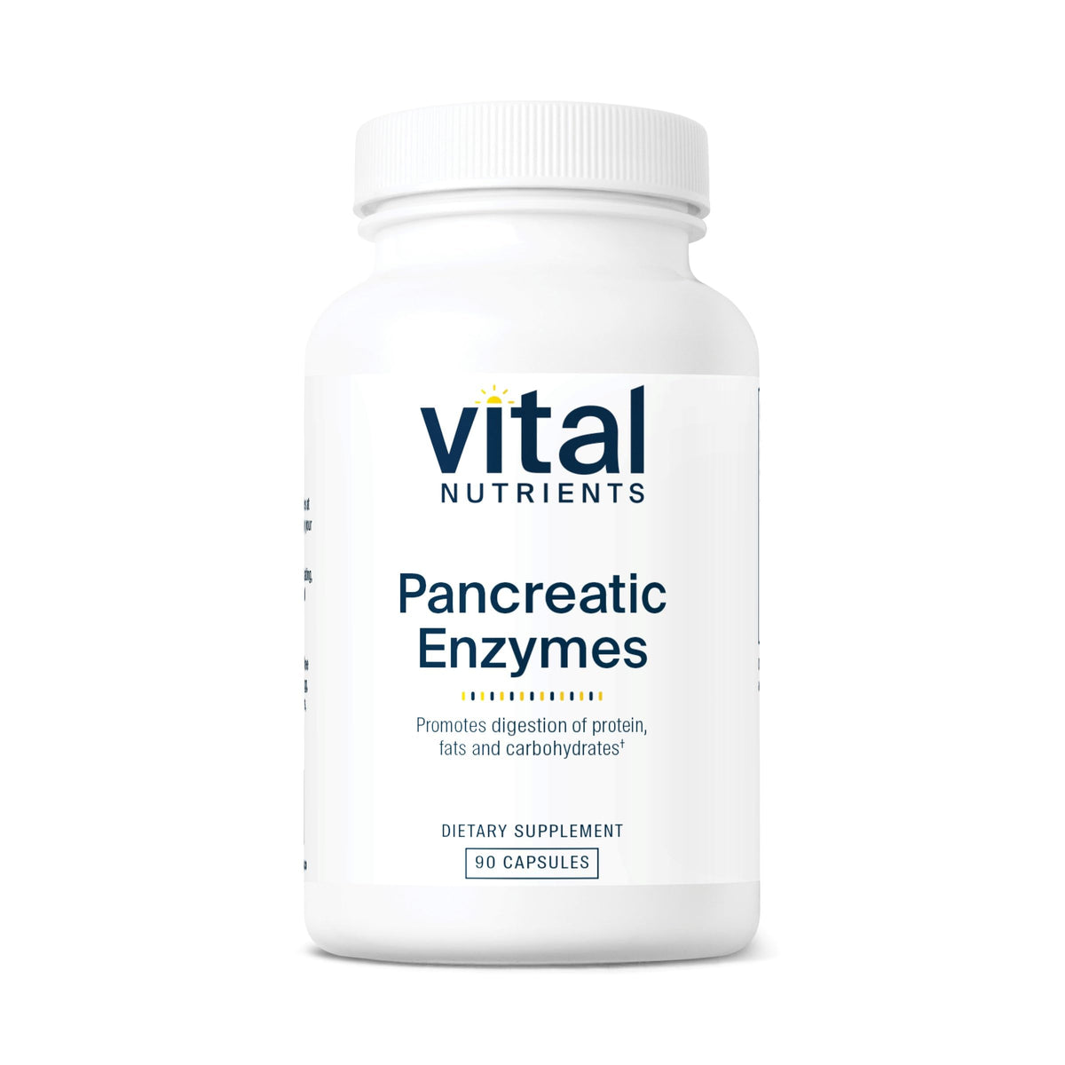 Vital Nutrients Pancreatic Enzymes 1000mg Full Strength label