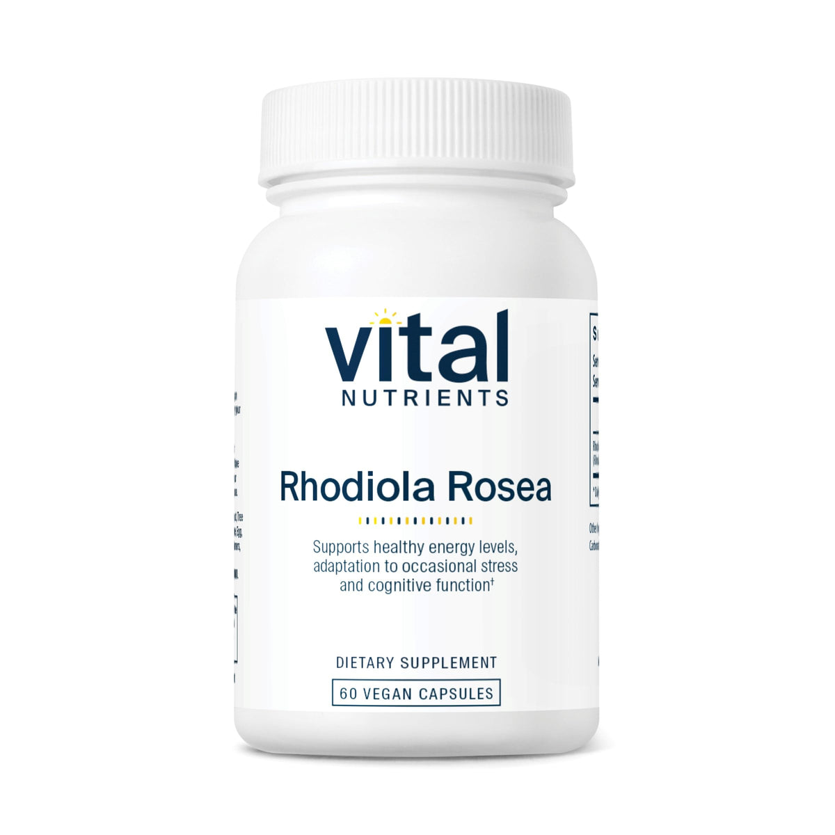 Vital Nutrients Rhodiola Rosea bottle and label