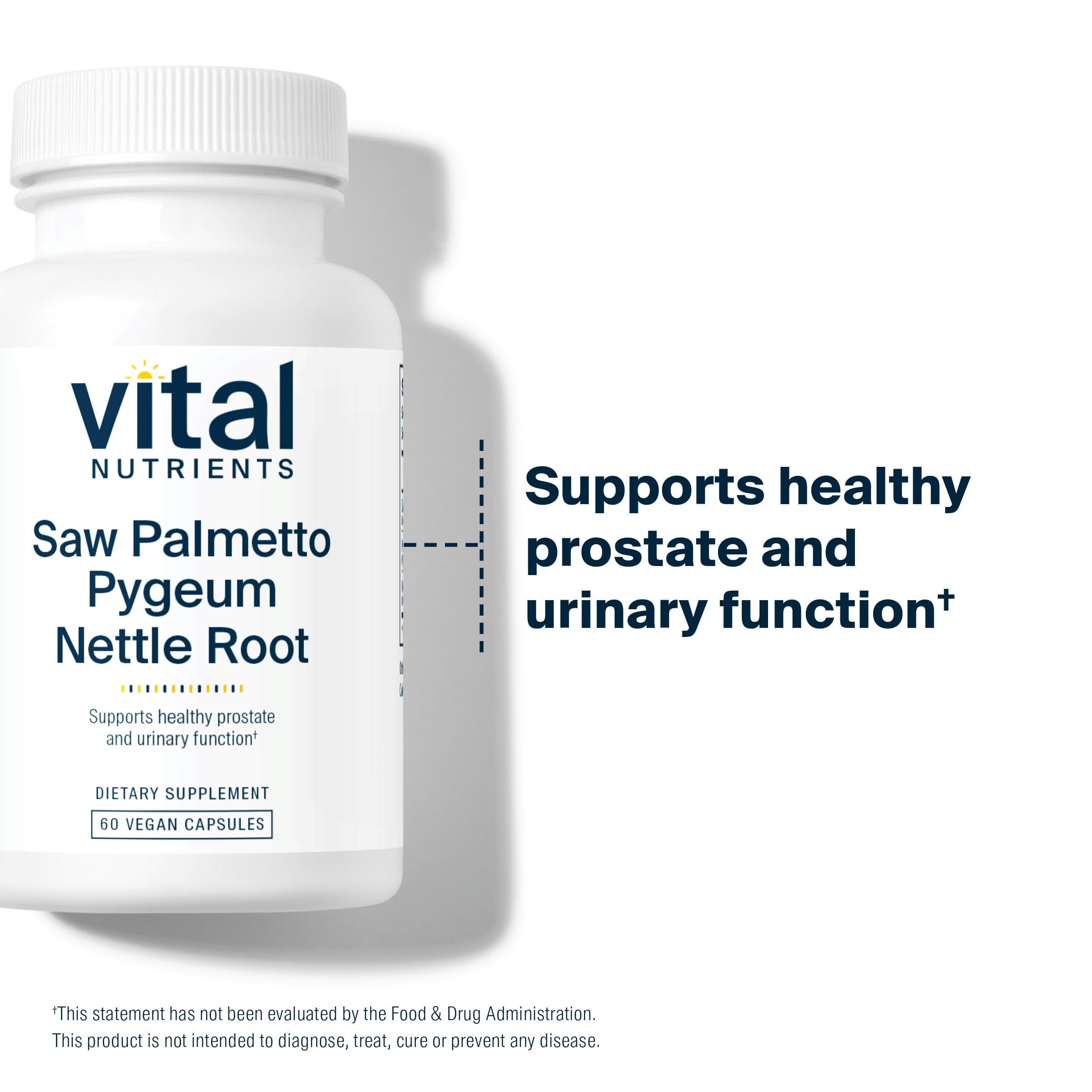 Close-up of Vital Nutrients label for vegan prostate support
