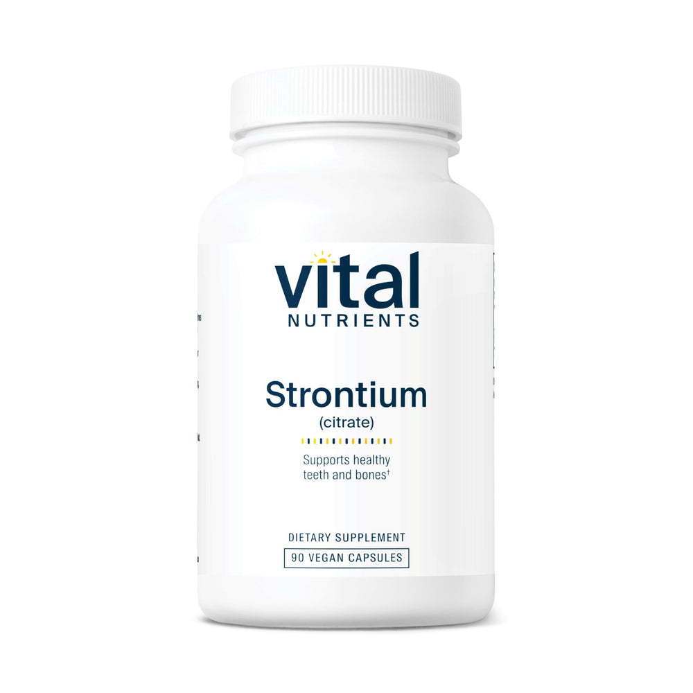 Vital Nutrients Strontium Citrate bottle front view