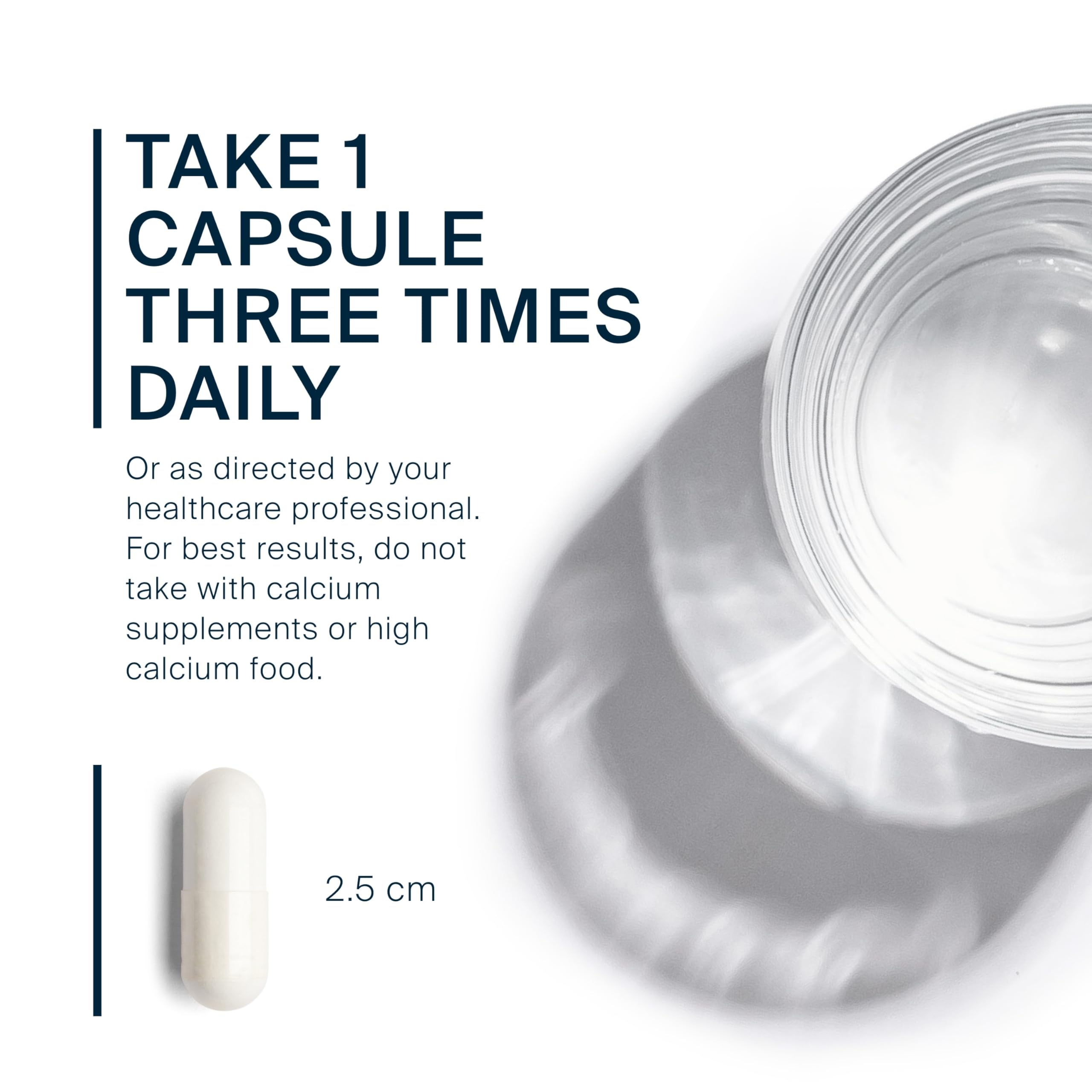 Graphic illustrating 227 mg strontium citrate per serving