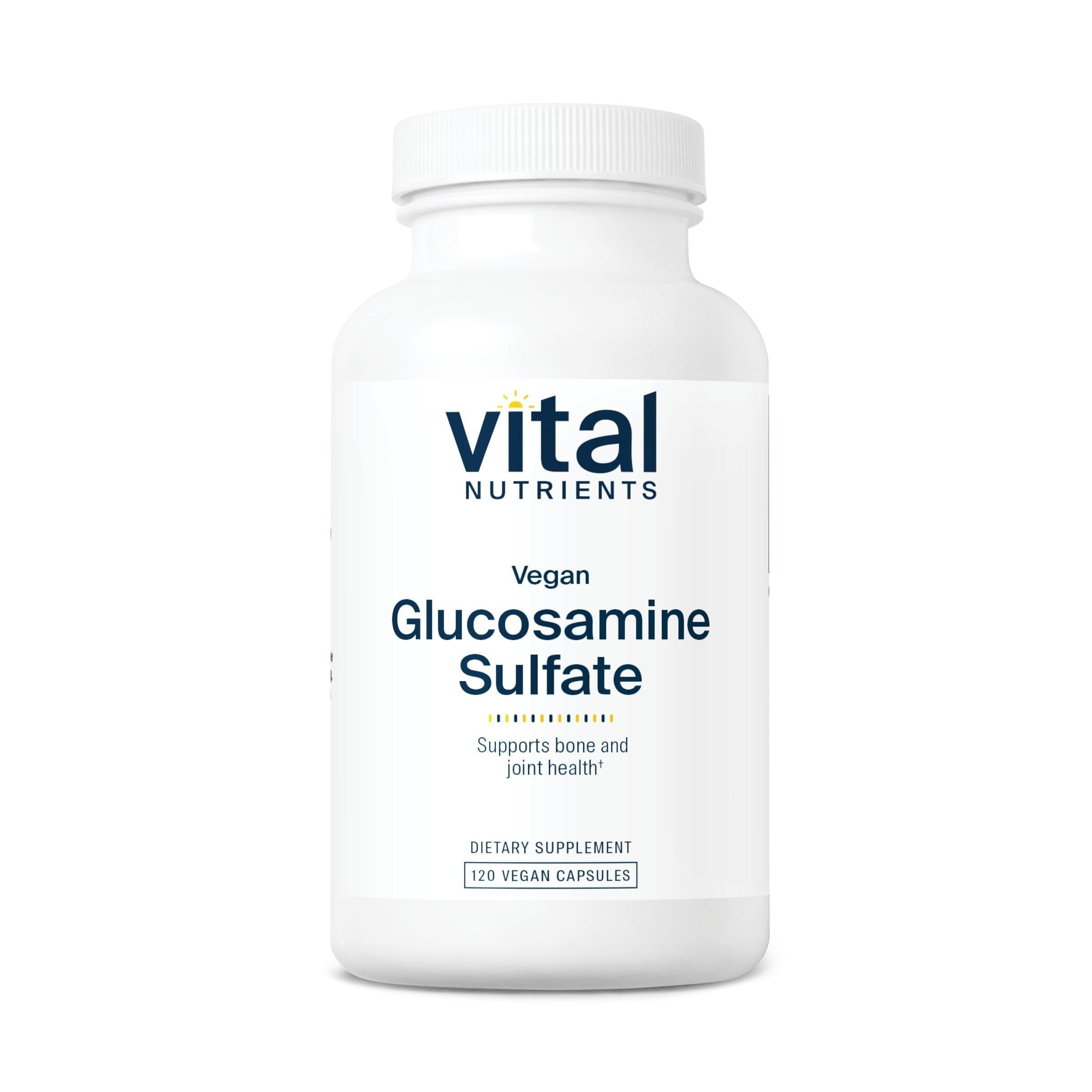 Vital Nutrients vegan glucosamine sulfate 750mg 60 capsules front packaging