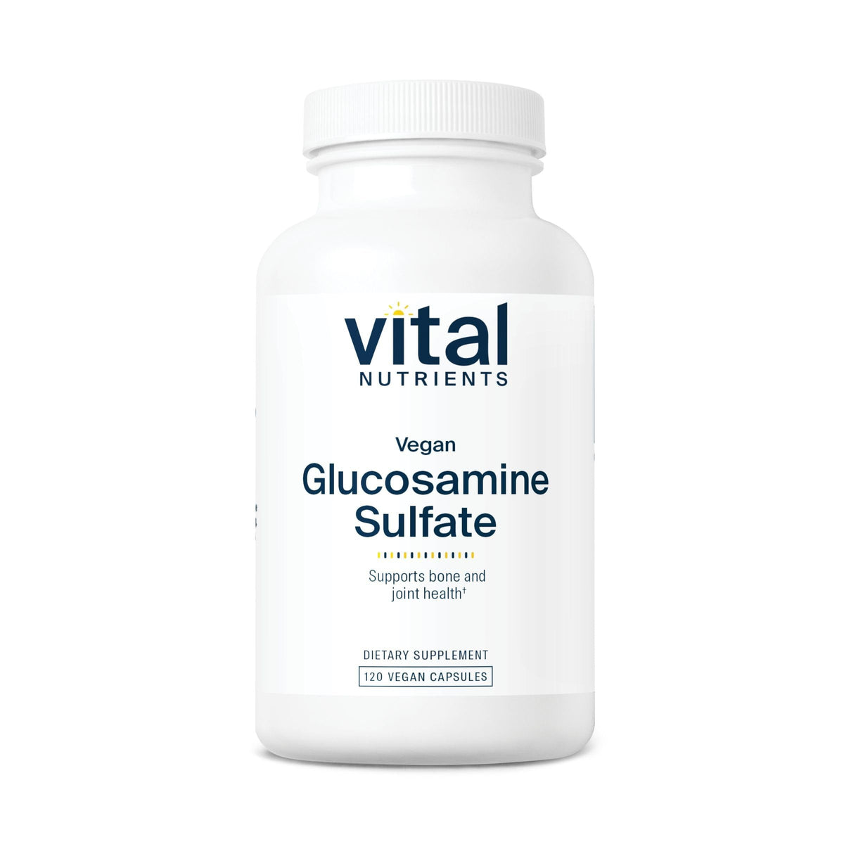 Vital Nutrients vegan glucosamine sulfate 750mg 60 capsules front packaging