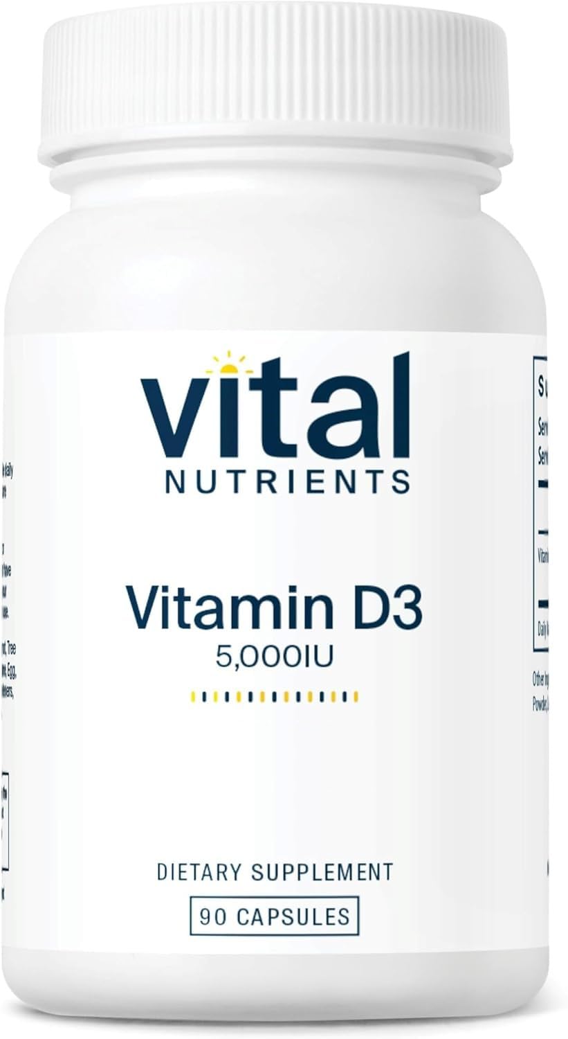 Vital Nutrients Vitamin D 5000 IU D3 supplement label