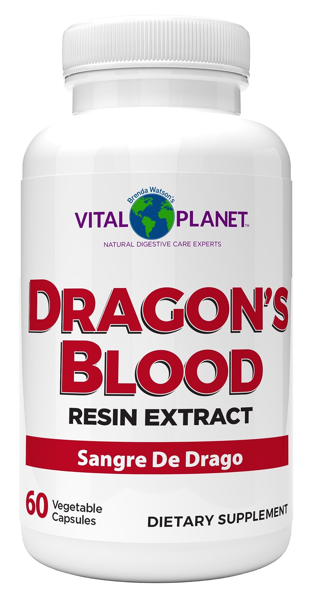Vital Planet Dragon's Blood Resin Extract 500 mg capsule bottle front view
