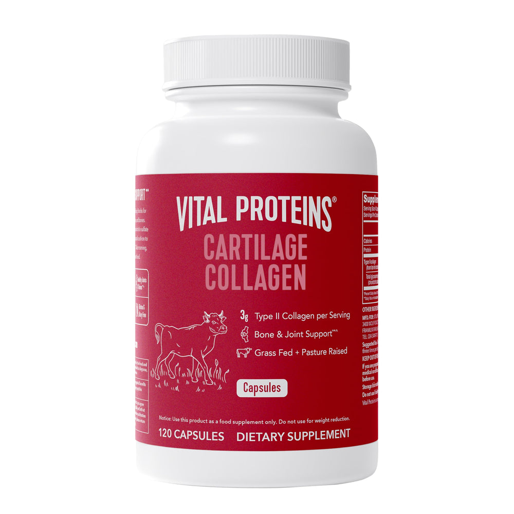 Vital Proteins Cartilage Collagen Pills bottle with label