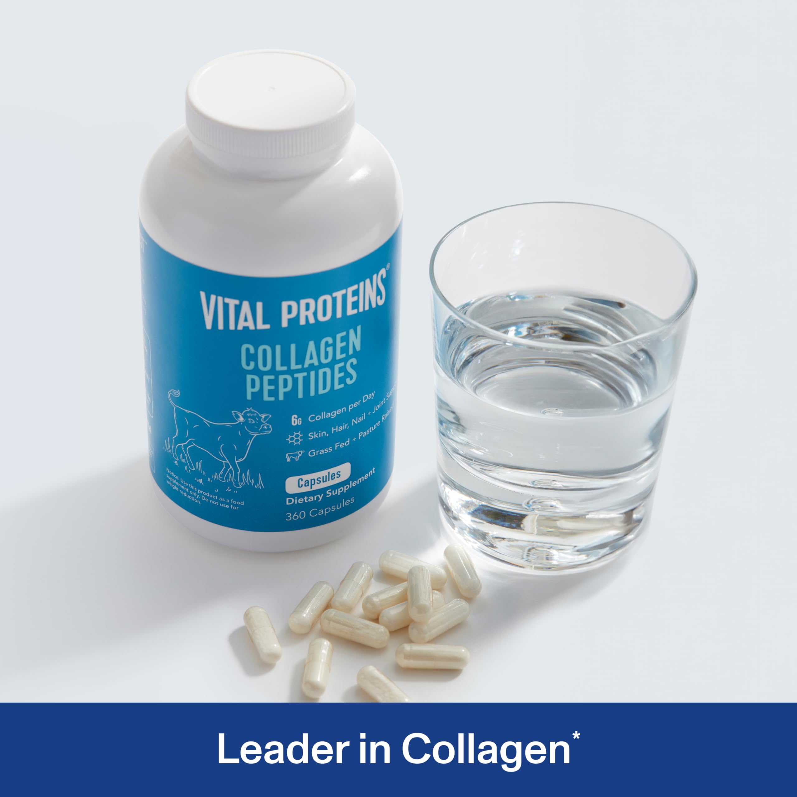 Close-up of Vital Proteins Collagen Capsules bottle