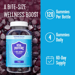 VERISOL collagen peptides 2.5g per serving in gummies