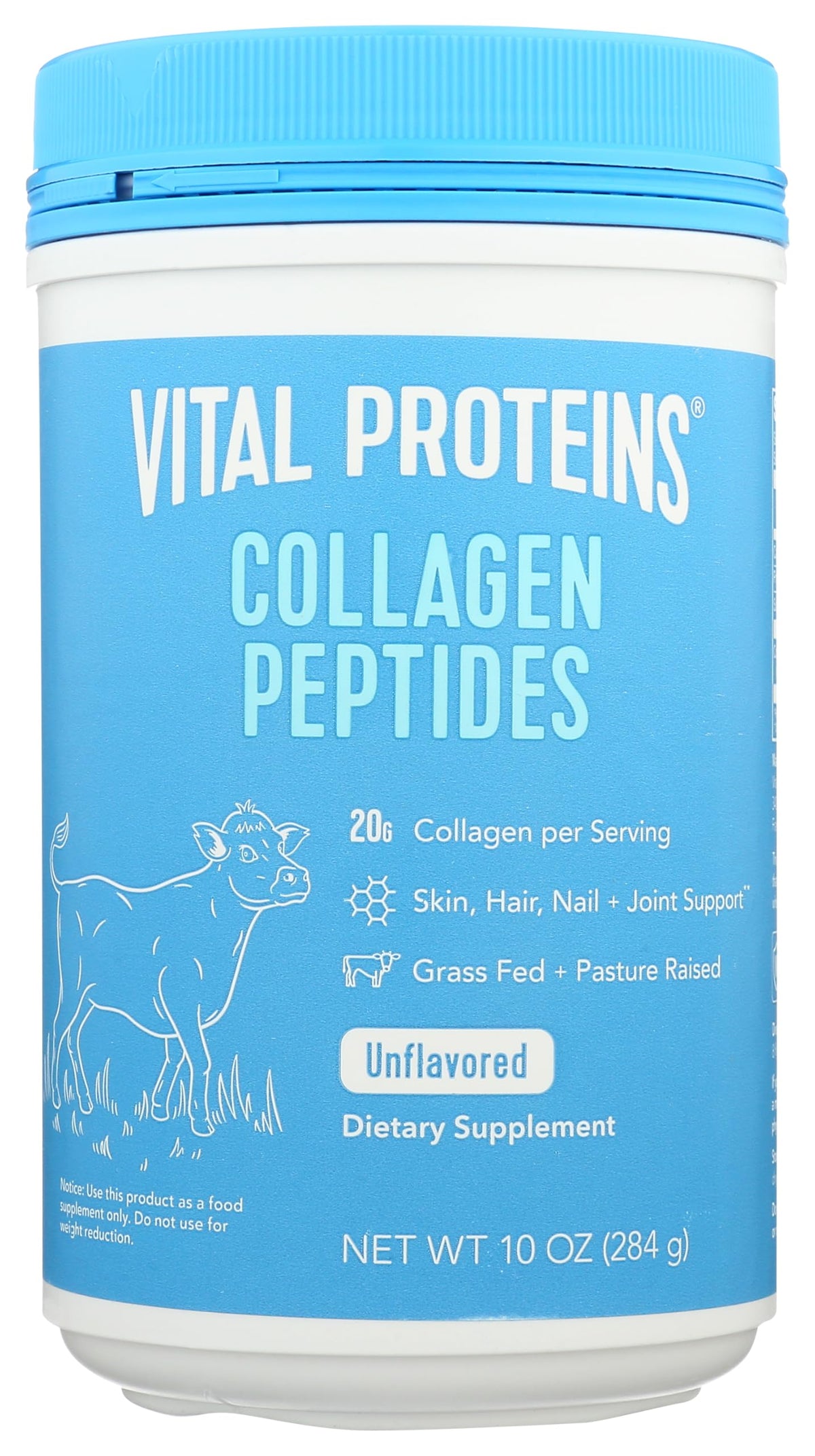 Vital Proteins Collagen Peptide Protein Powder 10 oz bottle front view