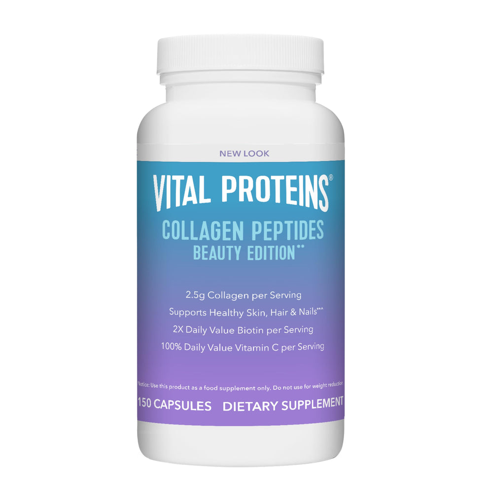 Vital Proteins Collagen Peptides Beauty Edition bottle with 150 capsules