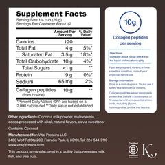 Vital Proteins Collagen Peptides Mocha Coffee Creamer packaging close-up