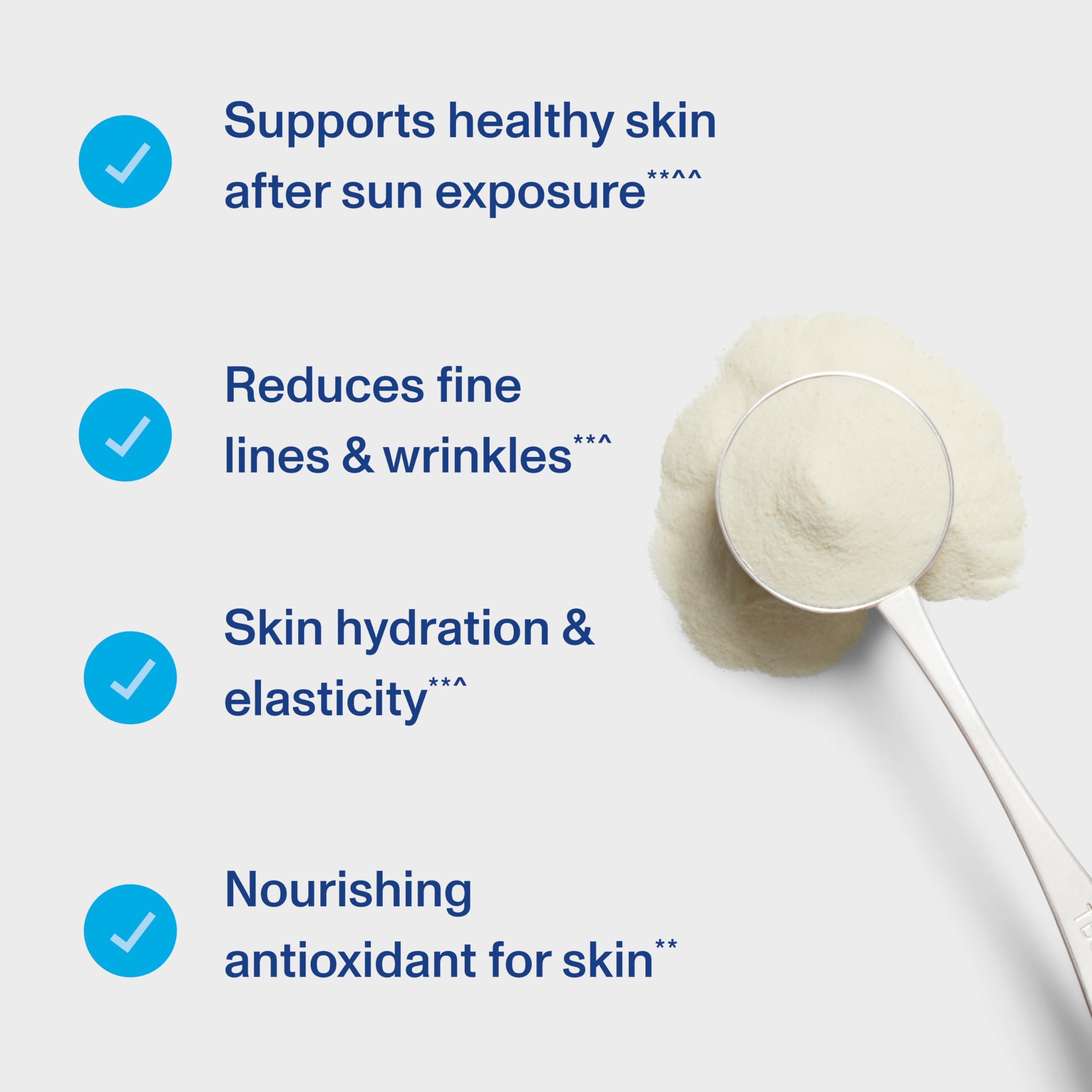 Unflavored Skin Complex powder in 11.9 oz container