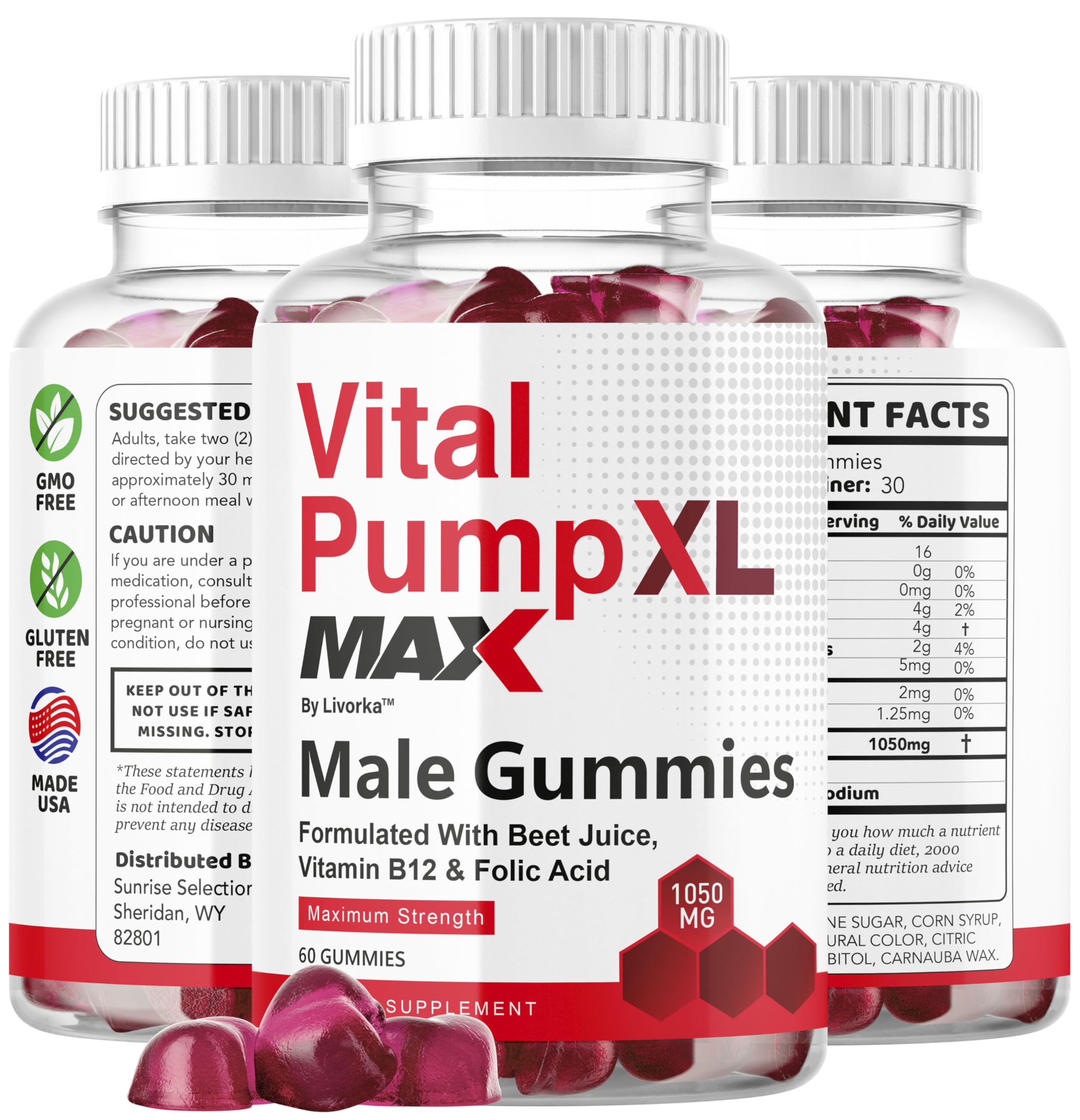 Active lifestyle shot of a man taking Vital Pump XL Max Gummies