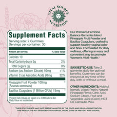 Made in USA seal on Feminine Balance Gummies packaging