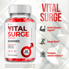 Vital Surge Gummies all-natural ingredients label