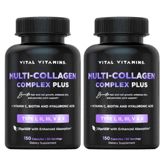 Vital Vitamins Multi Collagen Plus 2-Pack bottle and capsules