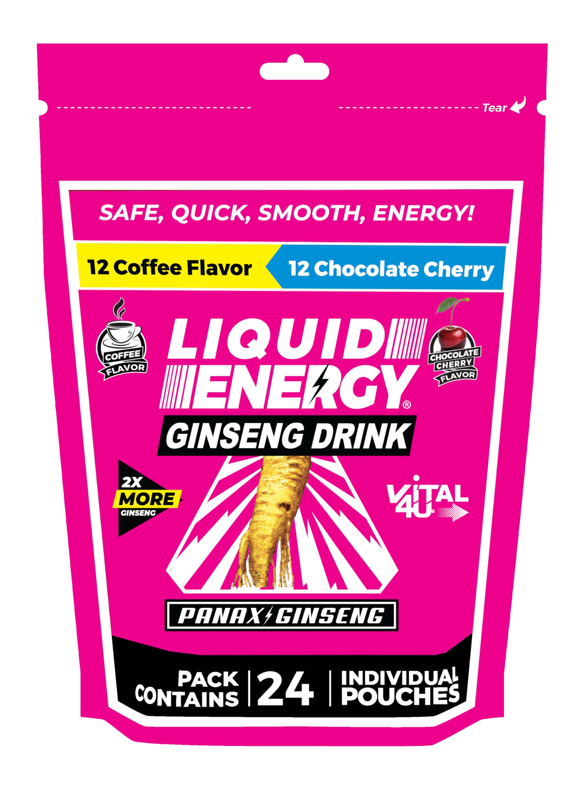 VITAL 4U Liquid Energy Shot front packaging