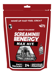 VITAL 4U Screamin Energy Max Hit pouch ready-to-drink for a quick energy boost.