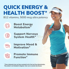 Methylcobalamin 5000 mcg label on bottle