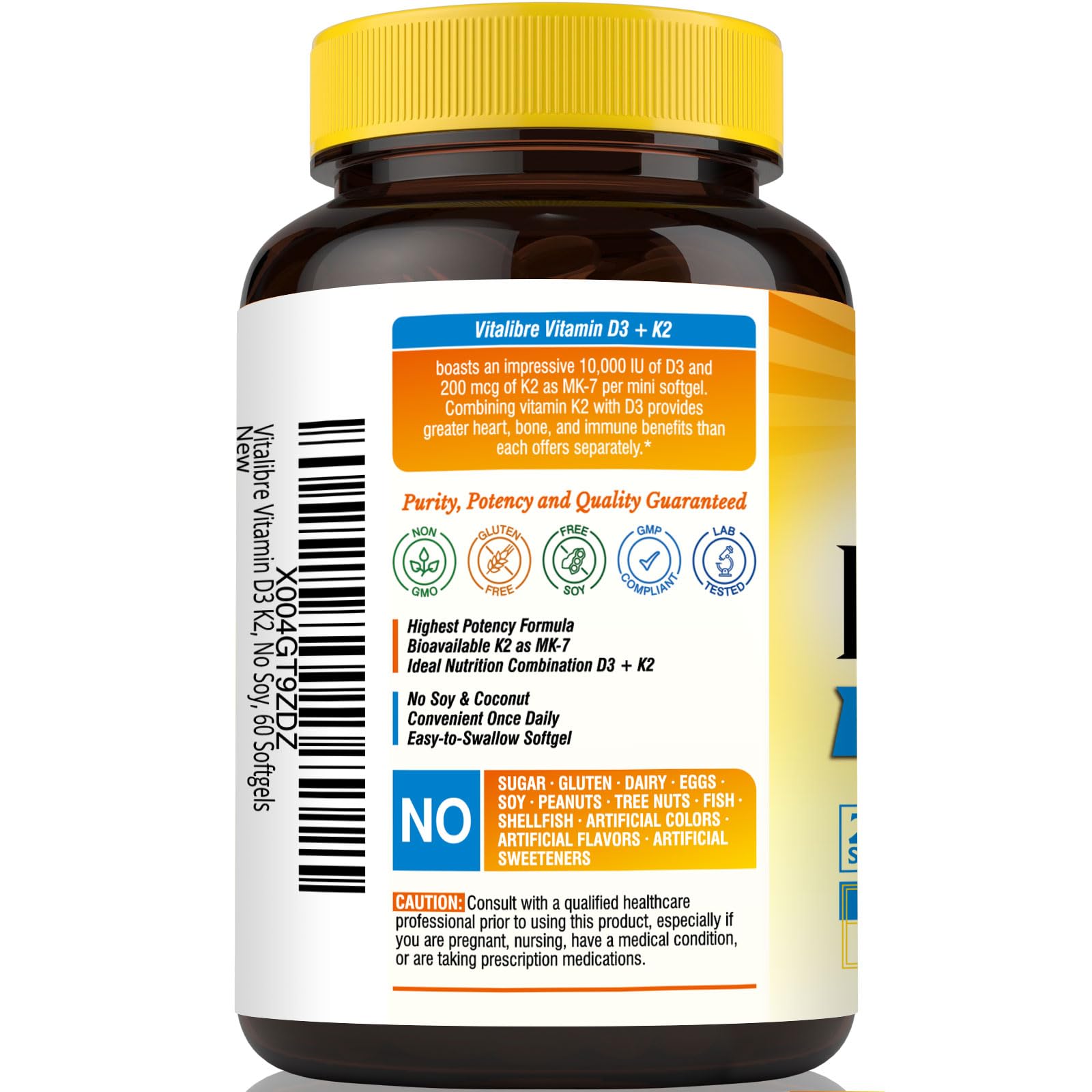 Supports mood, immune and heart health from D3 K2