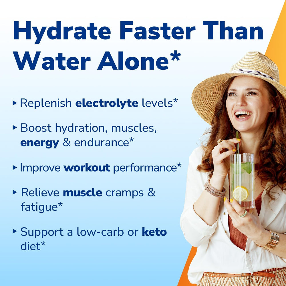 Vitalibre electrolytes powder packet dispense: quick hydration with zero sugar and vitamins.