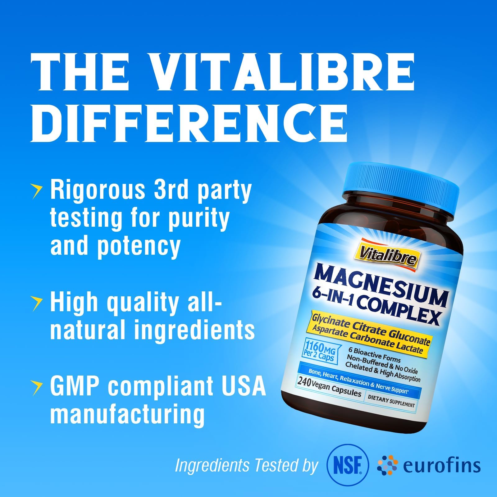 Non-GMO gluten-free dairy-free supplement label