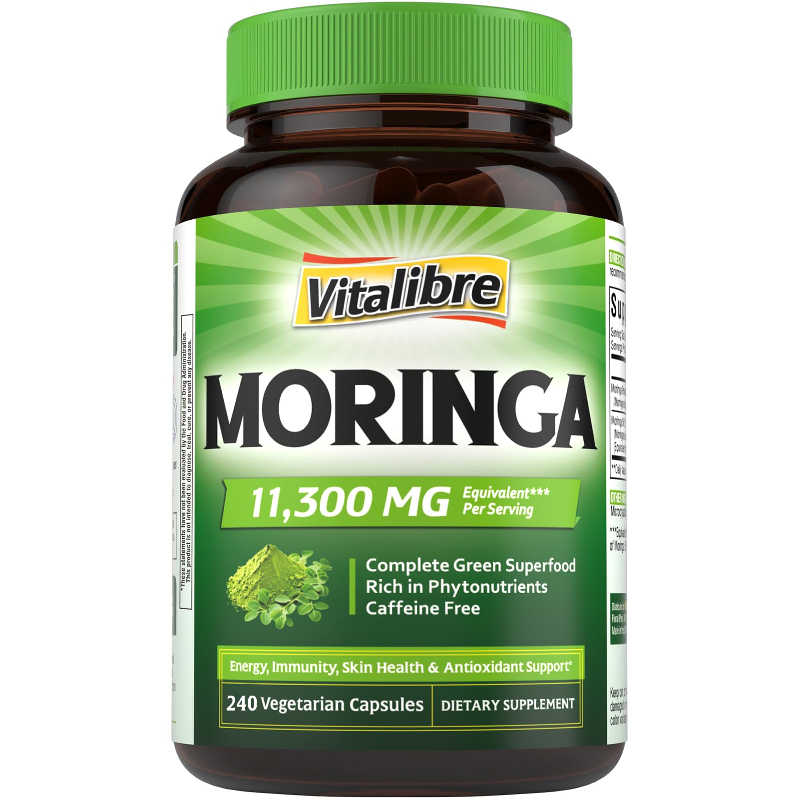 Vitalibre Moringa 11300 mg bottle