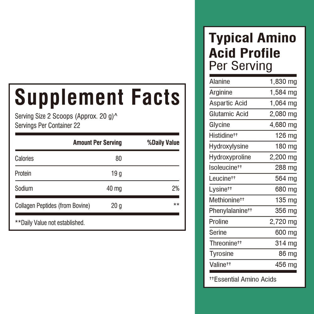 Non-GMO, keto-friendly bovine collagen supplement