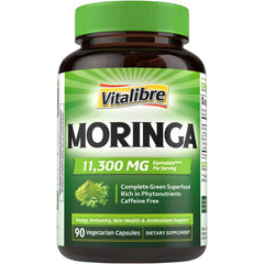 Vitalibre Moringa 11300 mg bottle front view