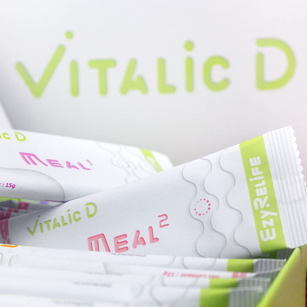 Gut health transformation concept after Vitalic D cleanse