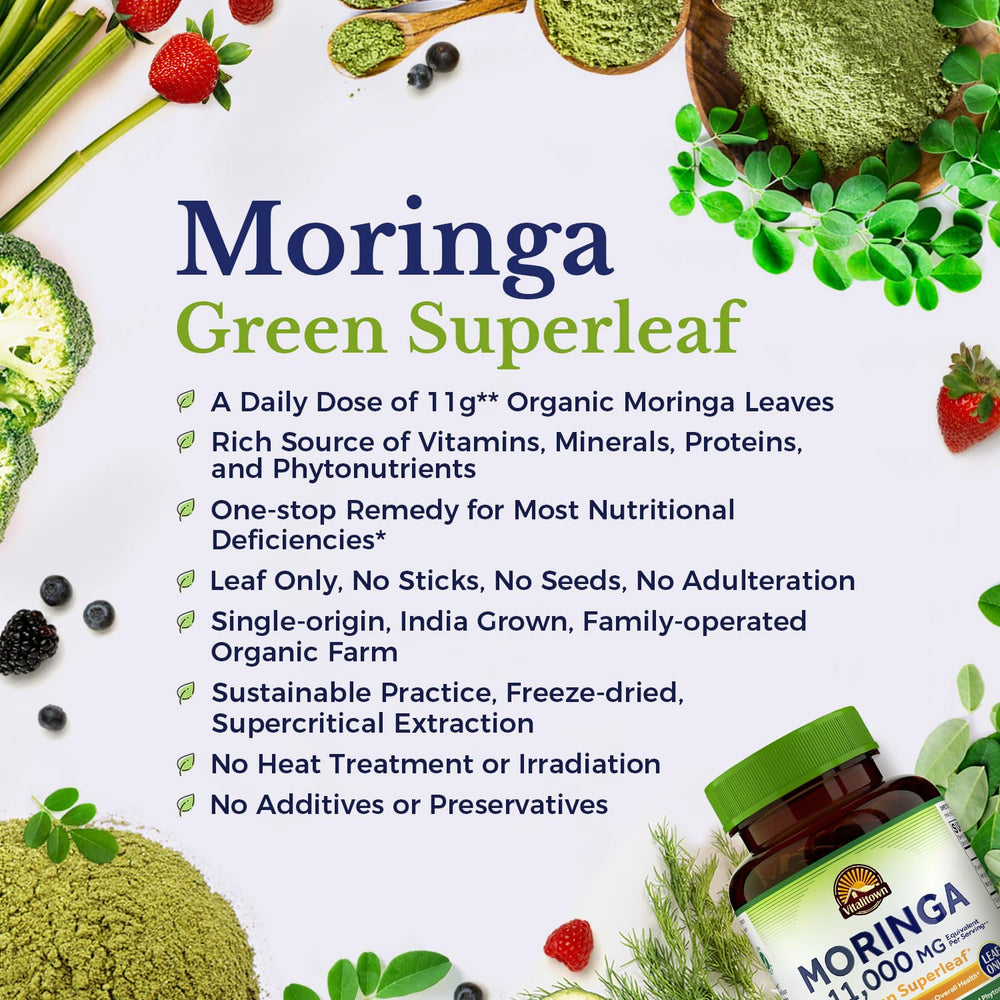 Pure Moringa oleifera leaves