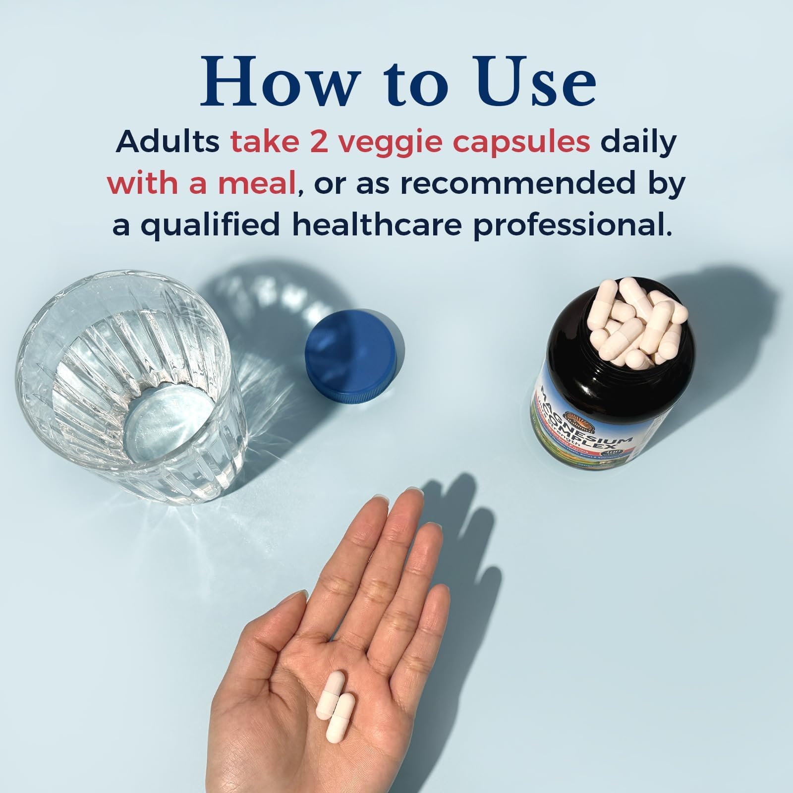 90 capsules bottle of Vitalitown magnesium complex