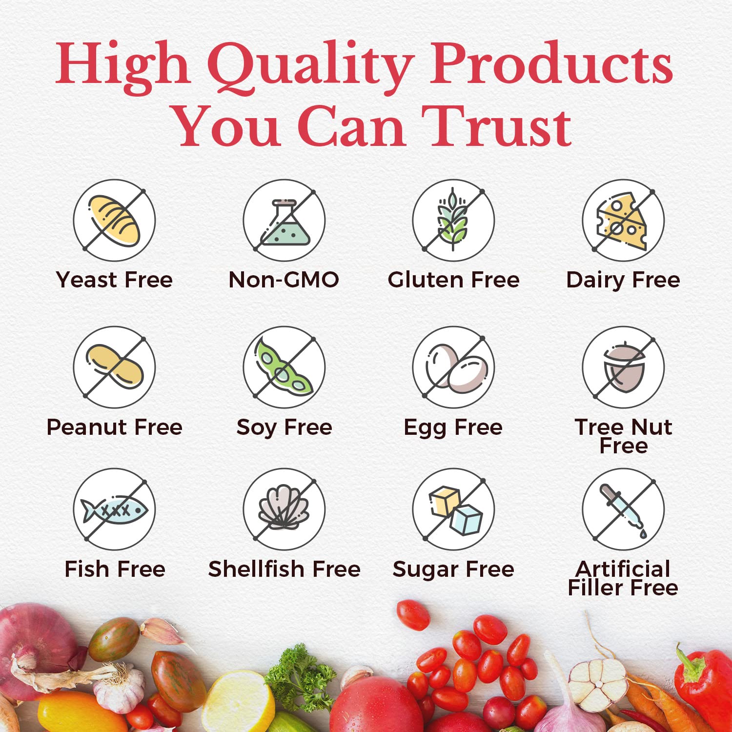 Allergen-free: gluten-free, dairy-free, soy-free