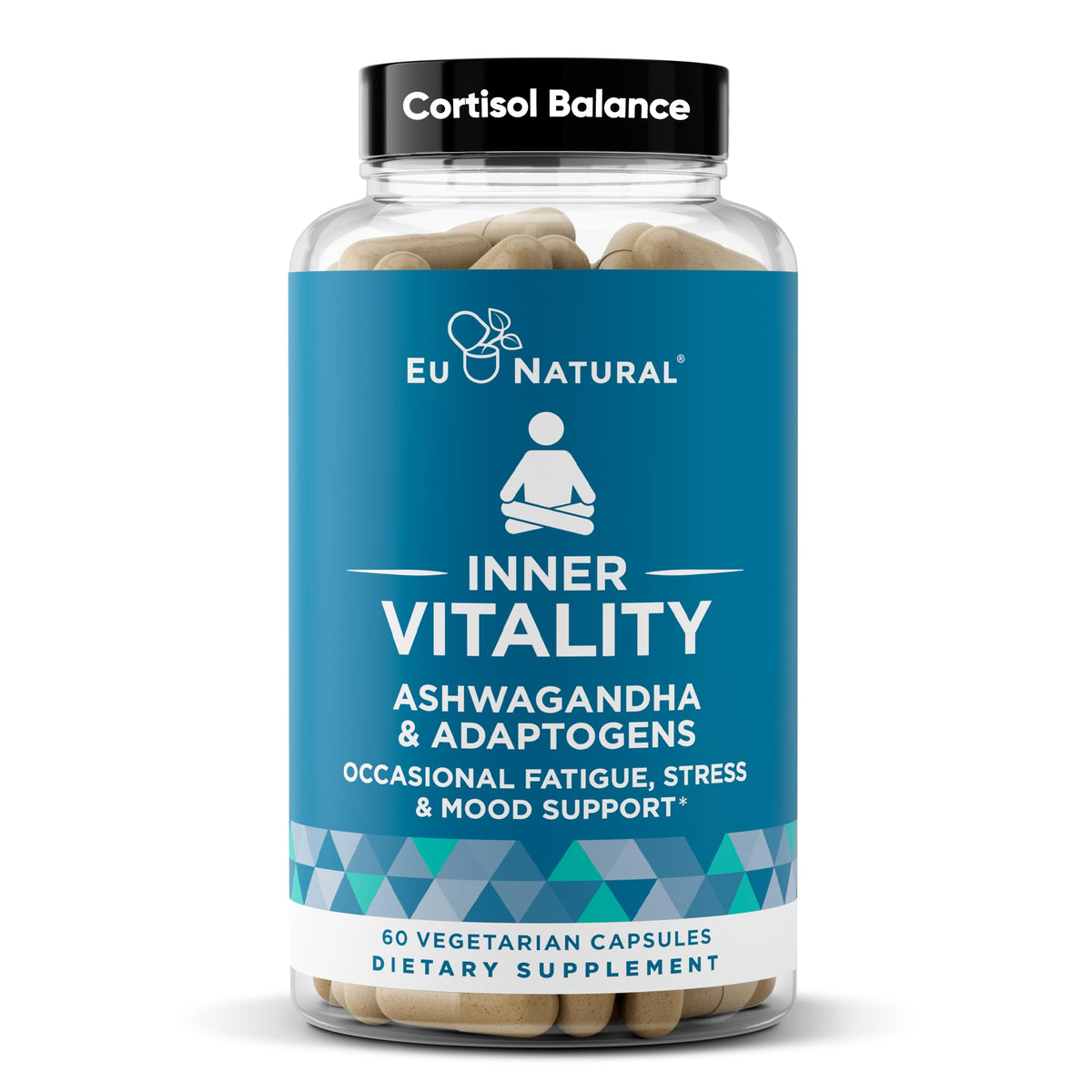 Vitality Cortisol Supplement bottle – front label