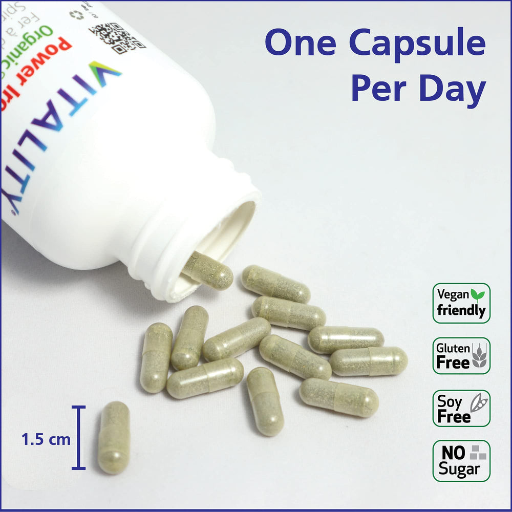Visual emphasizing iron deficiency support and blood builder